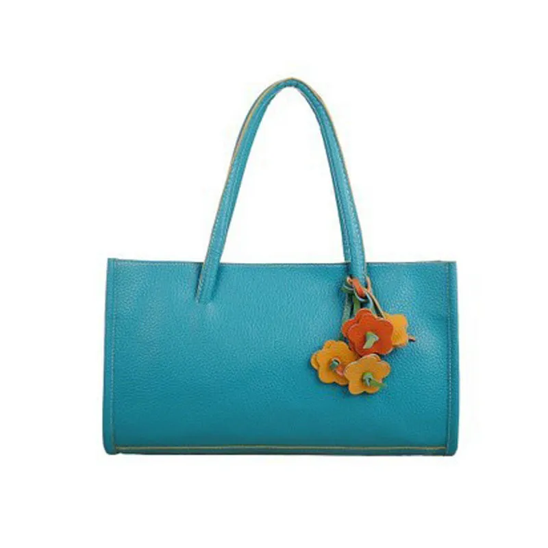 9 Colors Cy Color Flowers Elegant Girls Hbags Leather Shoulder Bag Women