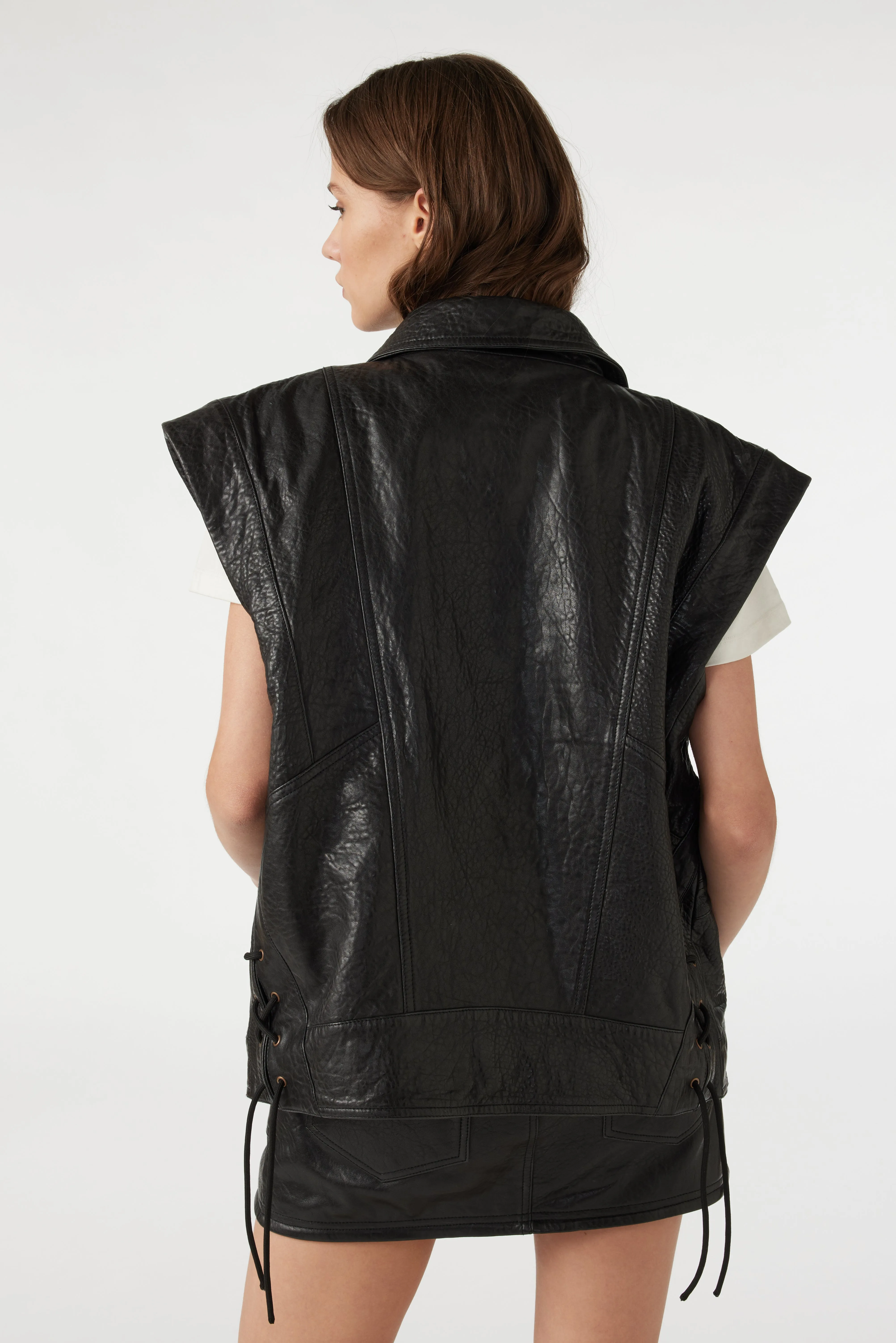 Ba&sh Noir Bull Vest