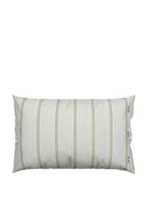 Bedeck Alessie Stripe Standard Pillowcase Pair, Green