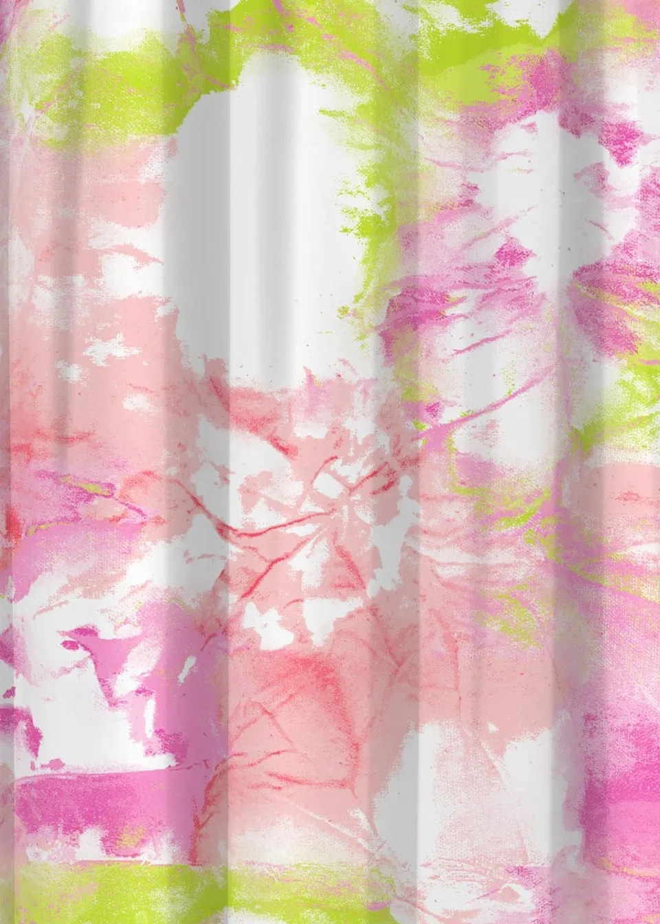 Bedlam Tye Dye Pink Pencil Pleat Curtains