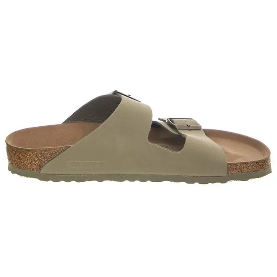 Birkenstock M' Arizona Bs Khaki Vegan Sandals - Narrow Fit