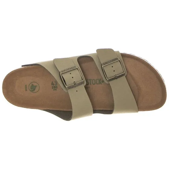 Birkenstock M' Arizona Bs Khaki Vegan Sandals - Narrow Fit