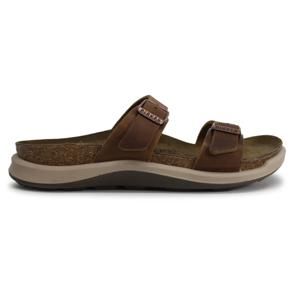 Birkenstock Sierra CT 1022217 Ginger Brown Waxy Leather Unisex Sandals - UK 3.5