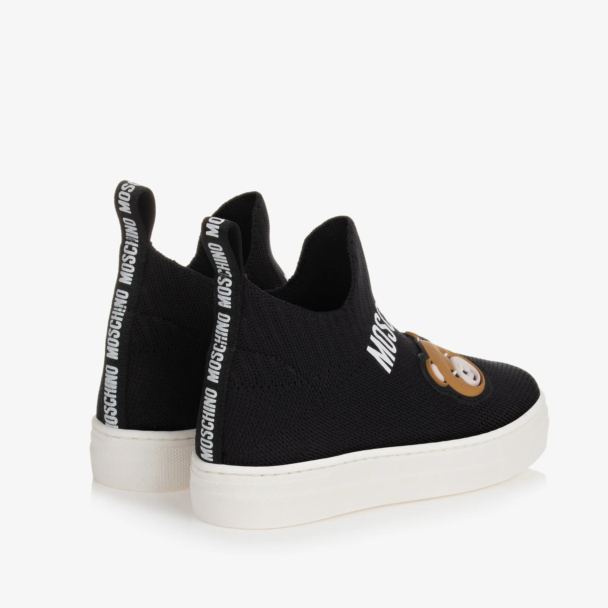 Black Teddy Bear Sock Trainers