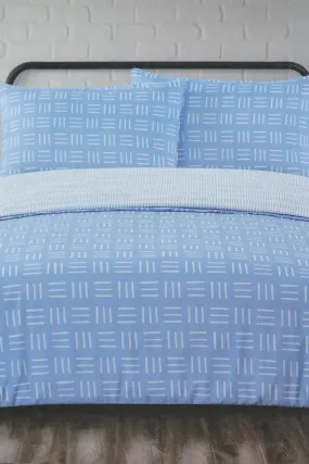 Blue 2-Piece Duvet Cover Set (Double Size)