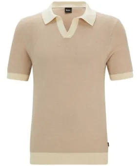 BOSS Knitted Cotton Tempio Polo Shirt