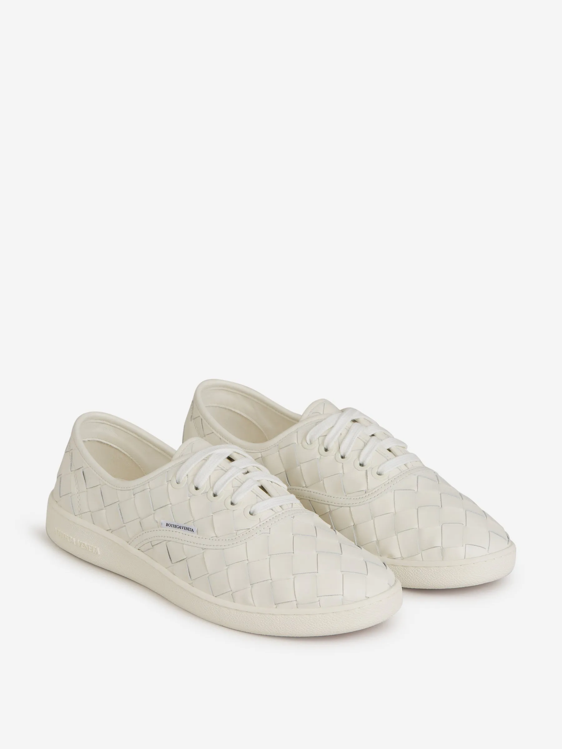 Bottega Veneta Leather  Intrecciato Sneakers 