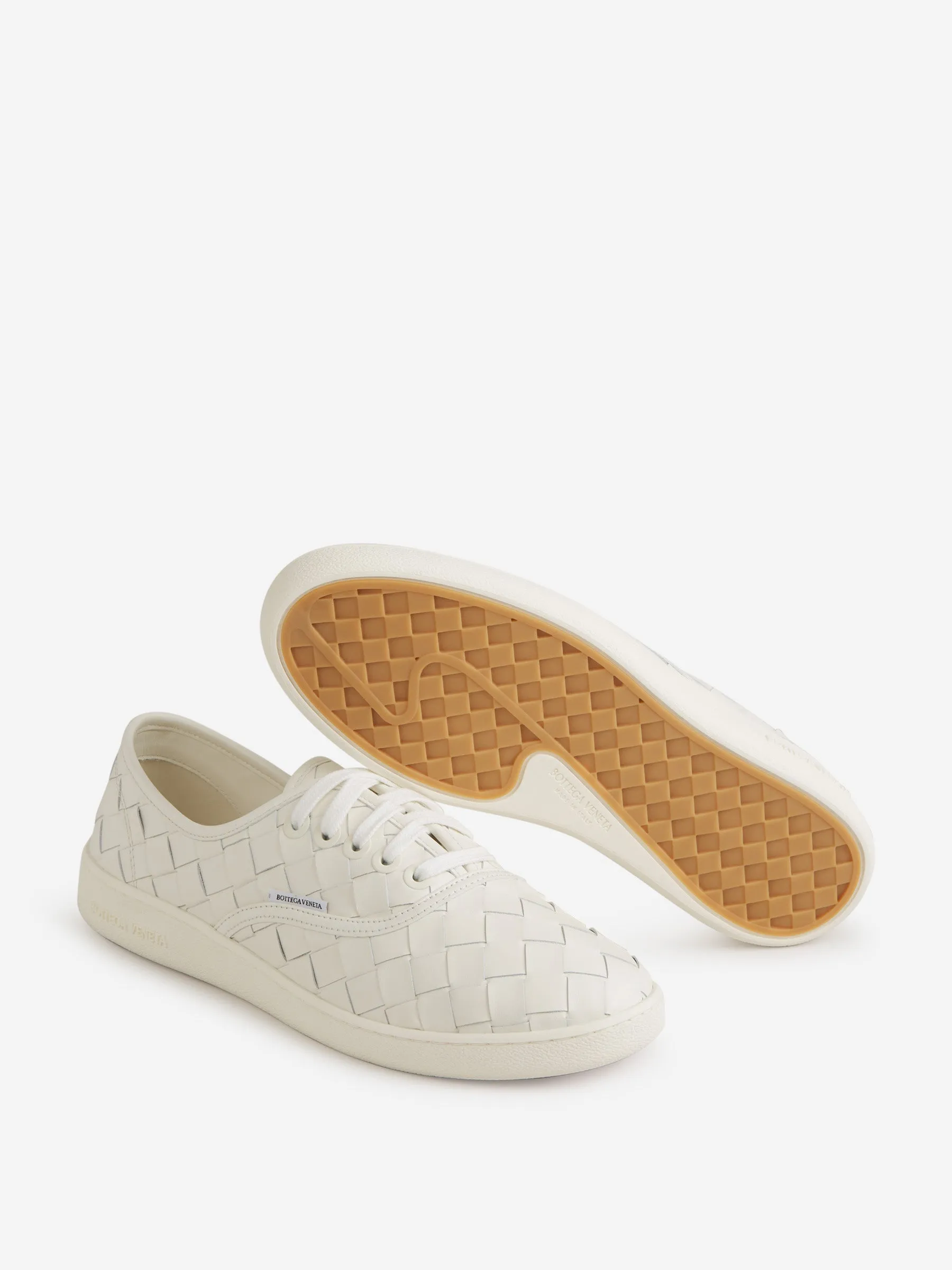 Bottega Veneta Leather  Intrecciato Sneakers 