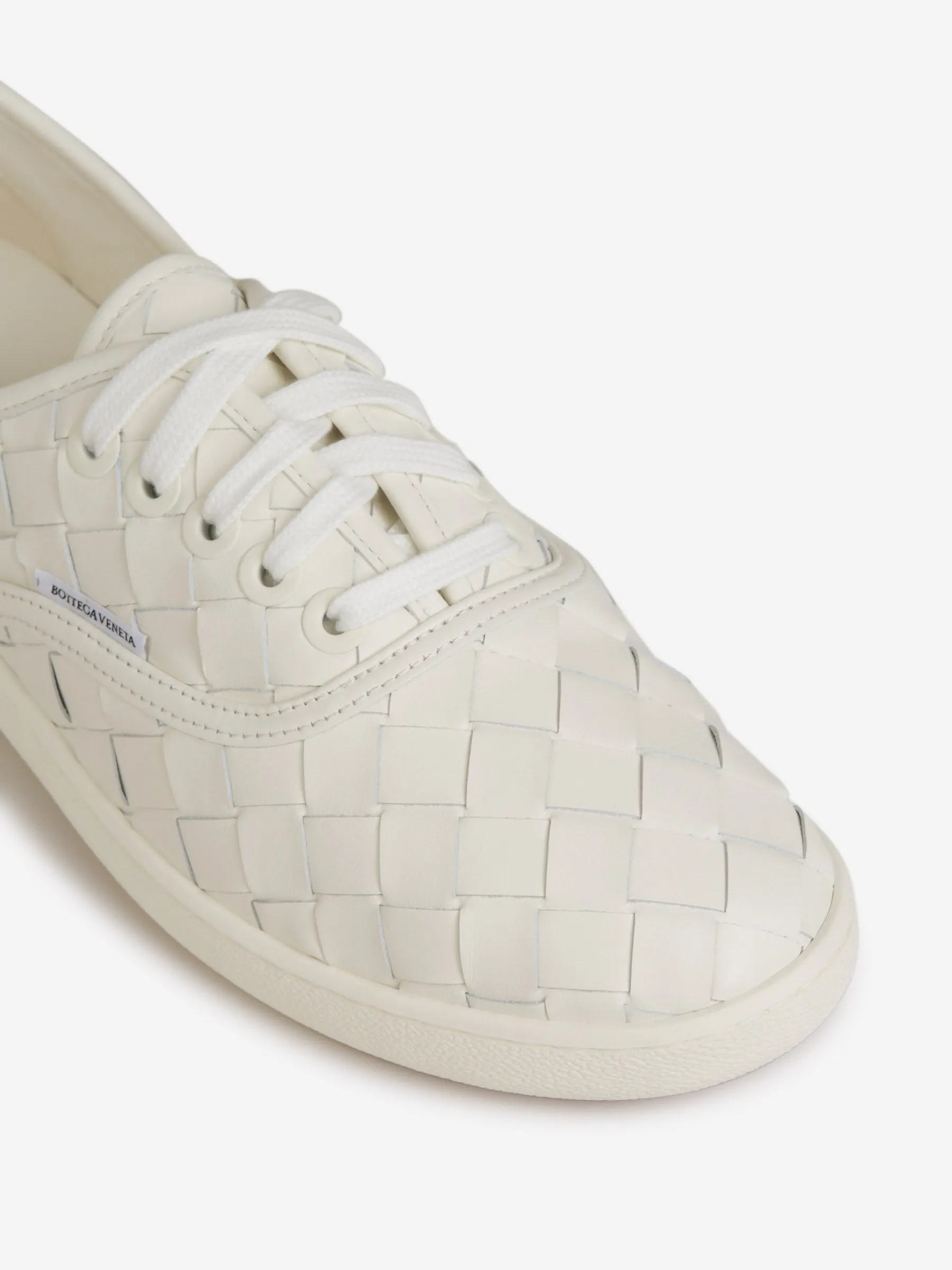 Bottega Veneta Leather  Intrecciato Sneakers 