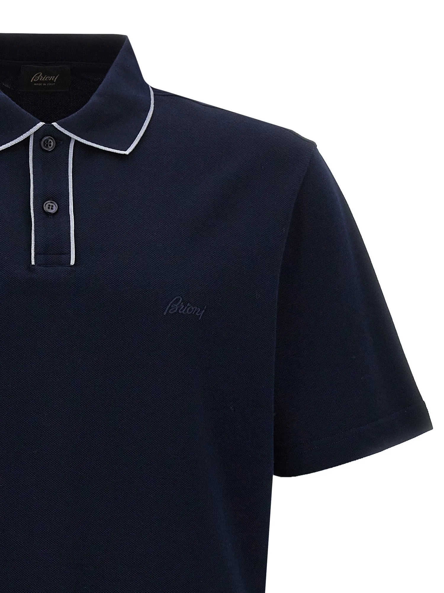 Brioni    Brioni Logo Embroidery Polo Shirt