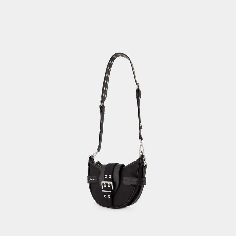 Bucky Small Crossbody - Ganni - Nylon - Black