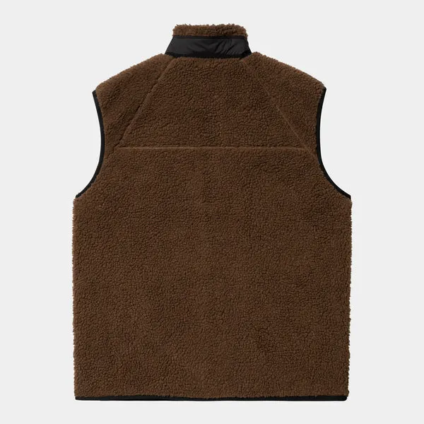 Carhartt WIP Prentis Vest Liner - Deep H Brown / Black