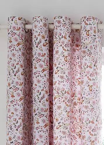 Catherine Lansfield Kids Enchanted Butterfly Pair of Lined Eyelet Curtains | Kaleidoscope