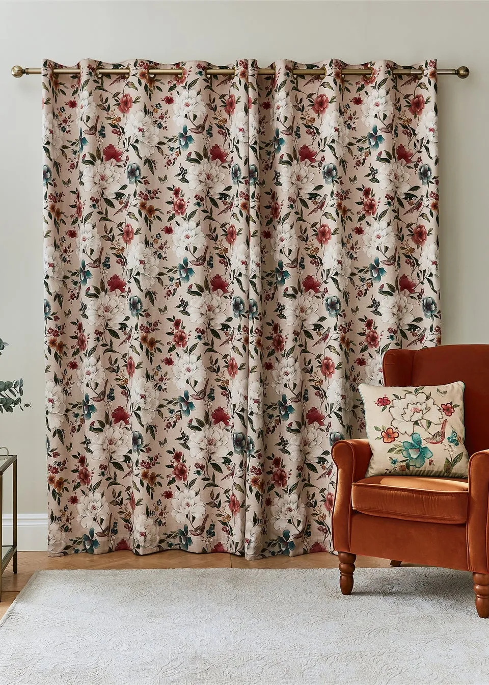 Catherine Lansfield Living Pippa Thermal Lined Eyelet Curtains