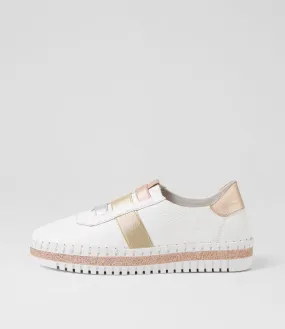 DJANGO & JULIETTE Margrit White Metallic Multi Sneakers