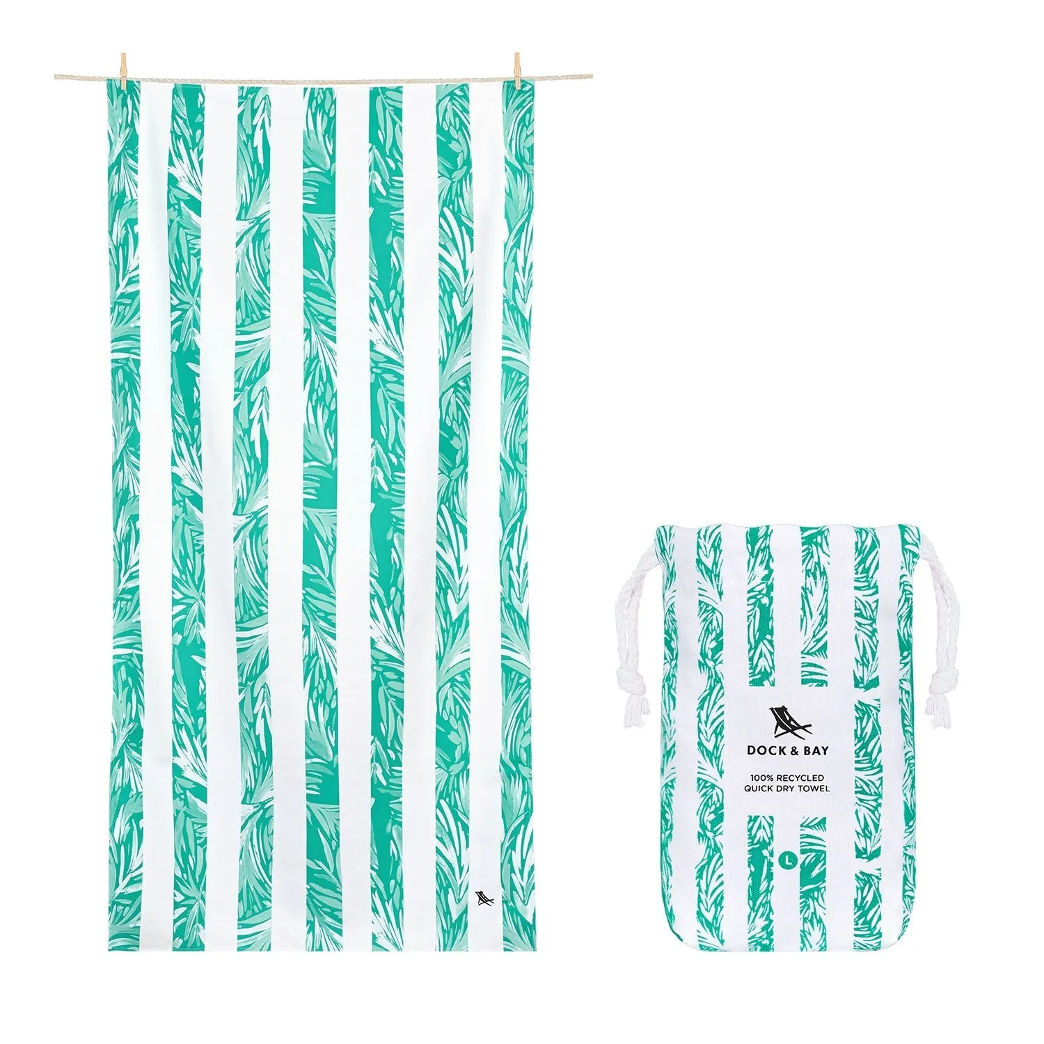 Dock & Bay Quick Dry Towels - Flower Power - Palm Paradise