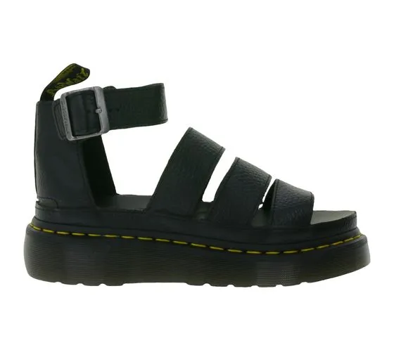 Dr. Martens Clarissa II Quad Milled Nappa Leather Sandalia con plataforma para mujer Sandalia con tiras Zapatos de verano estilo