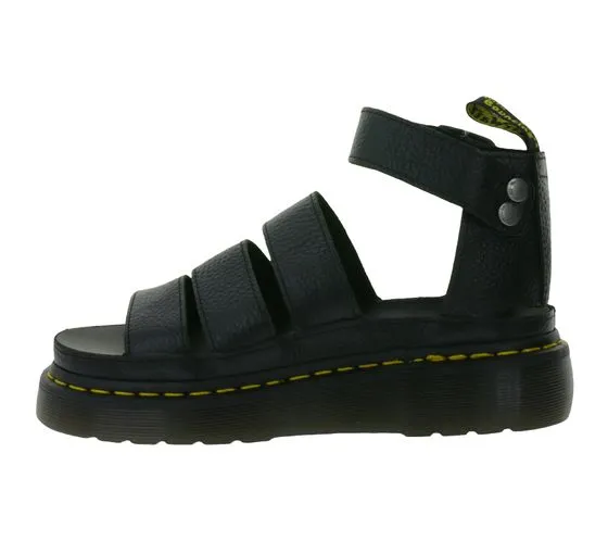 Dr. Martens Clarissa II Quad Milled Nappa Leather Sandalia con plataforma para mujer Sandalia con tiras Zapatos de verano estilo