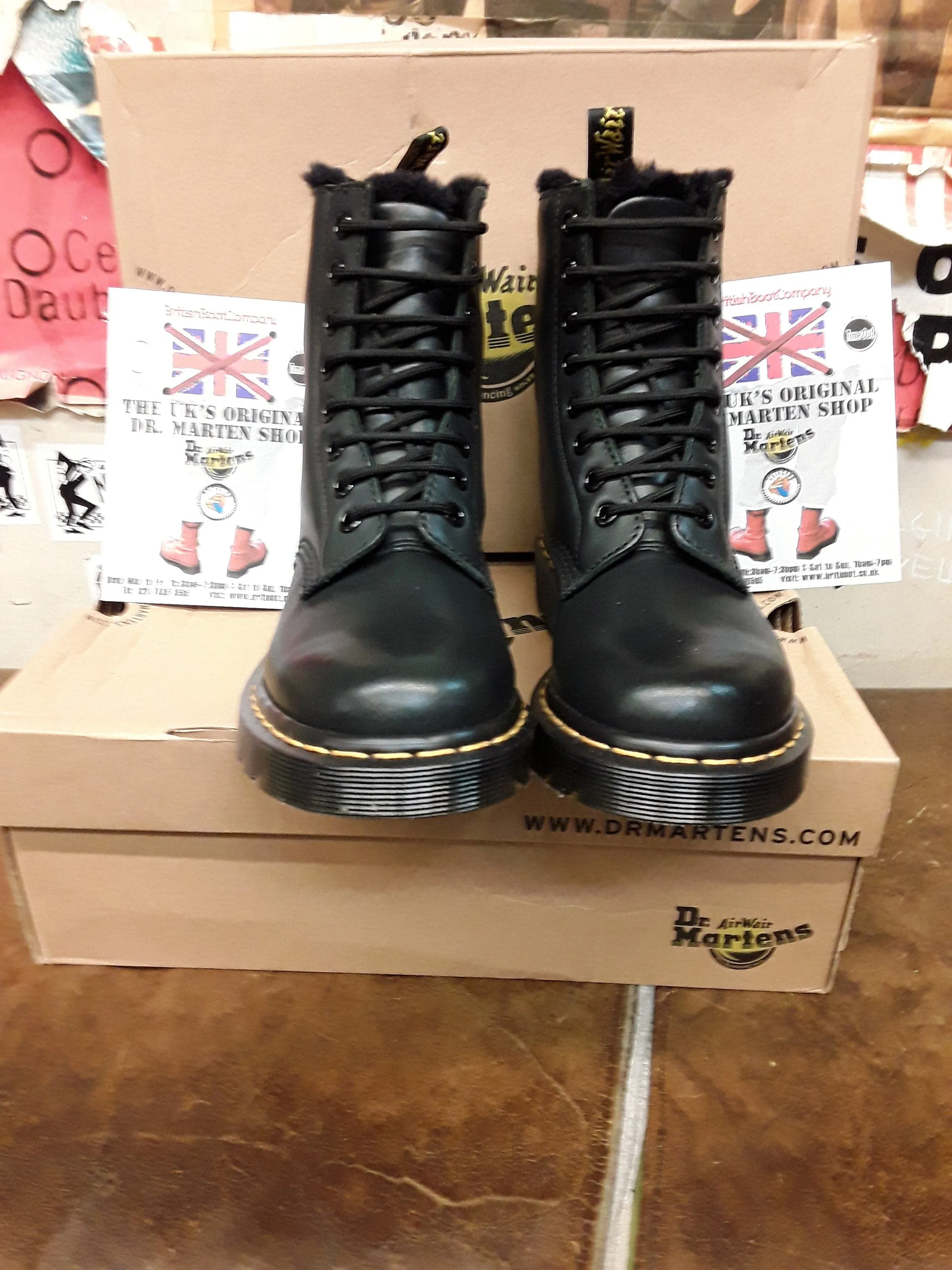 Dr Martens Serena Fur Black Size 3