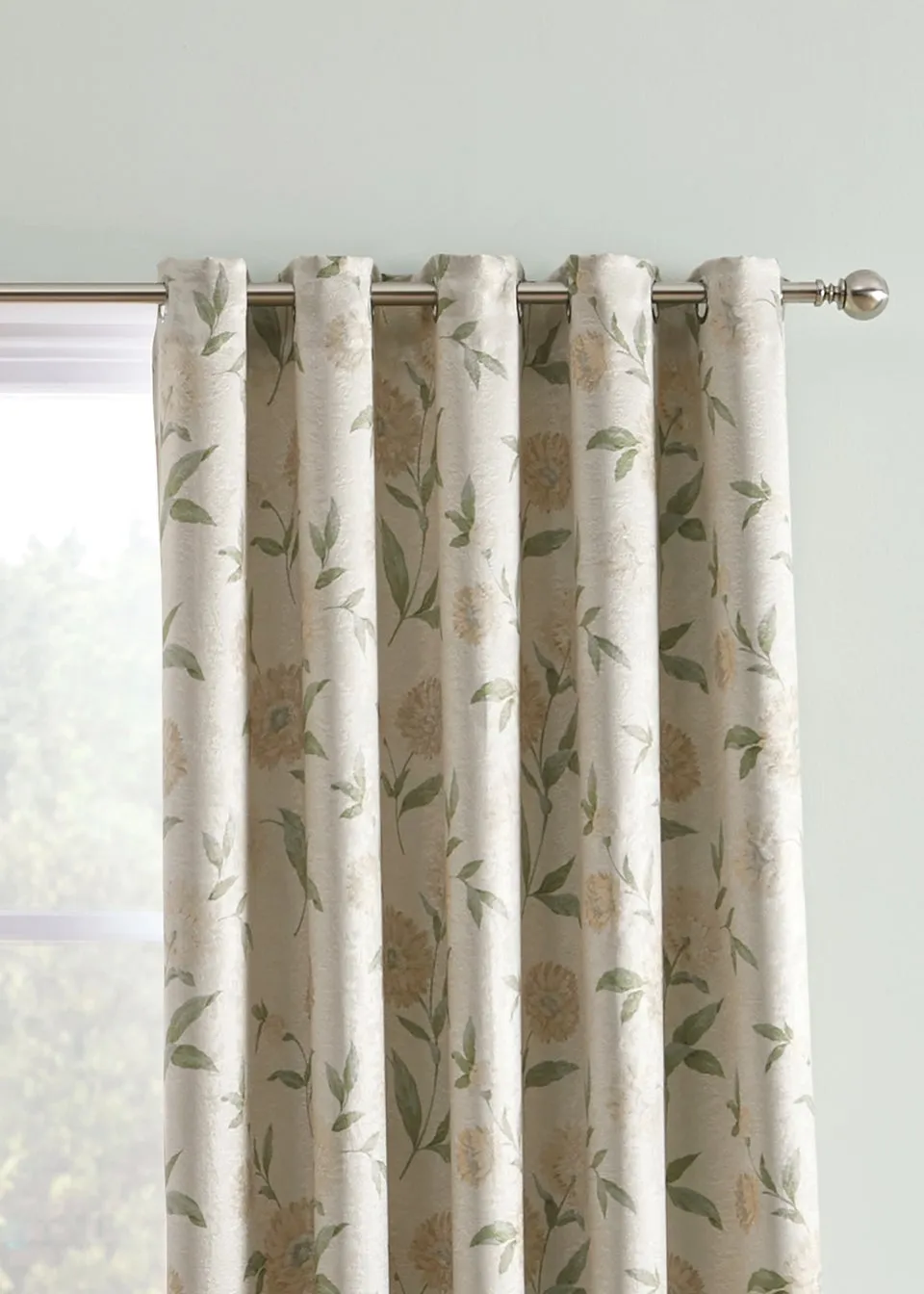 Dreams & Drapes Dahlia Dimout Natural Eyelet Curtains