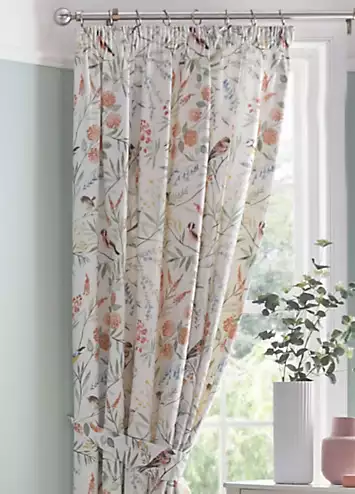 Dreams & Drapes Terracotta Caraway Pair of Pencil Pleat Lined Curtains | Kaleidoscope