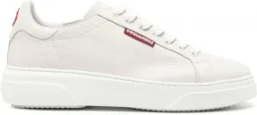 DSQUARED2 Bumper leather sneakers White