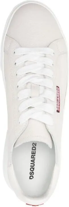 DSQUARED2 Bumper leather sneakers White