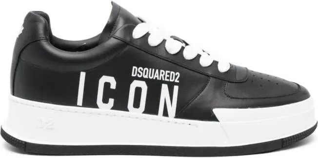 DSQUARED2 Icon-motif low-top sneakers Black