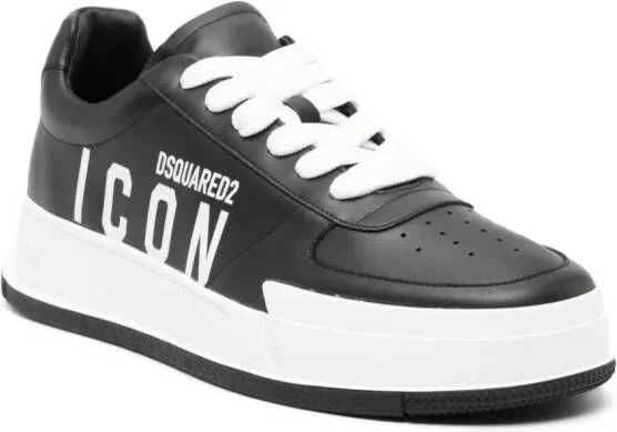 DSQUARED2 Icon-motif low-top sneakers Black