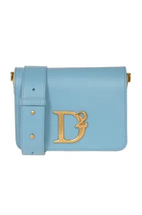 Dsquared2 Logo Plaque Foldover Crossbody Bag