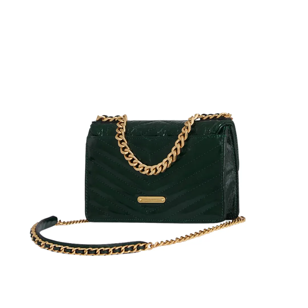 EDIE MINI CROSSBODY ON A CHAIN DARK ENVY