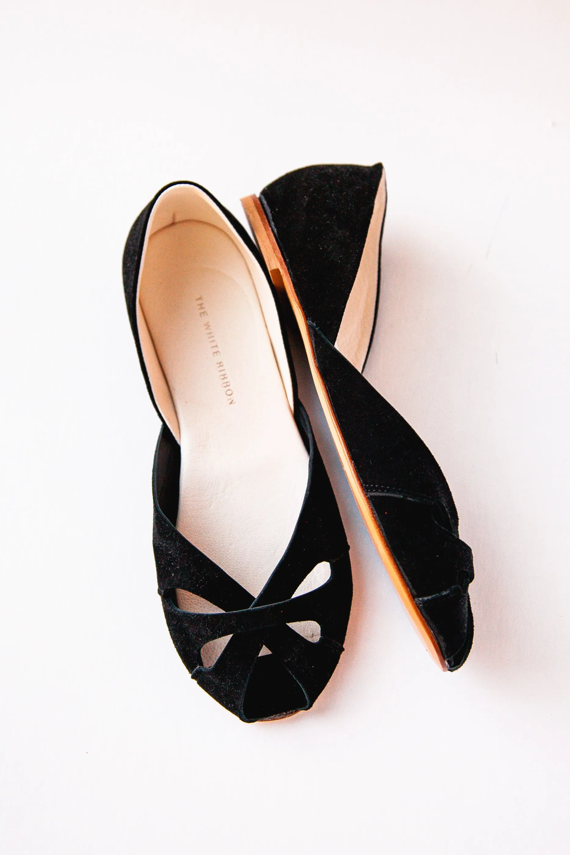 ELLA BALLET FLATS - BLACK NUBUCK