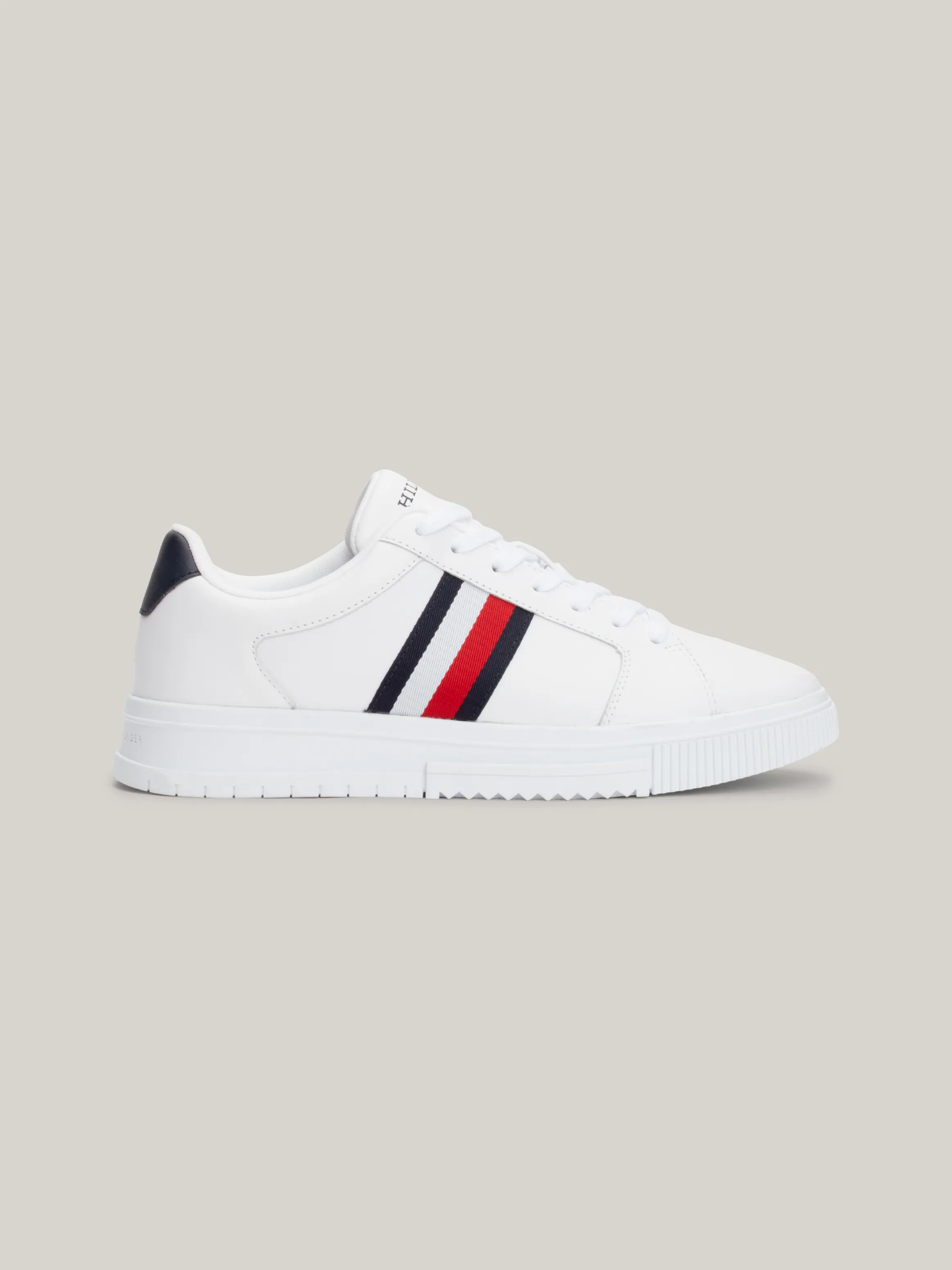 Essential Leather Signature Tape Trainers | Sneakers | Tommy Hilfiger