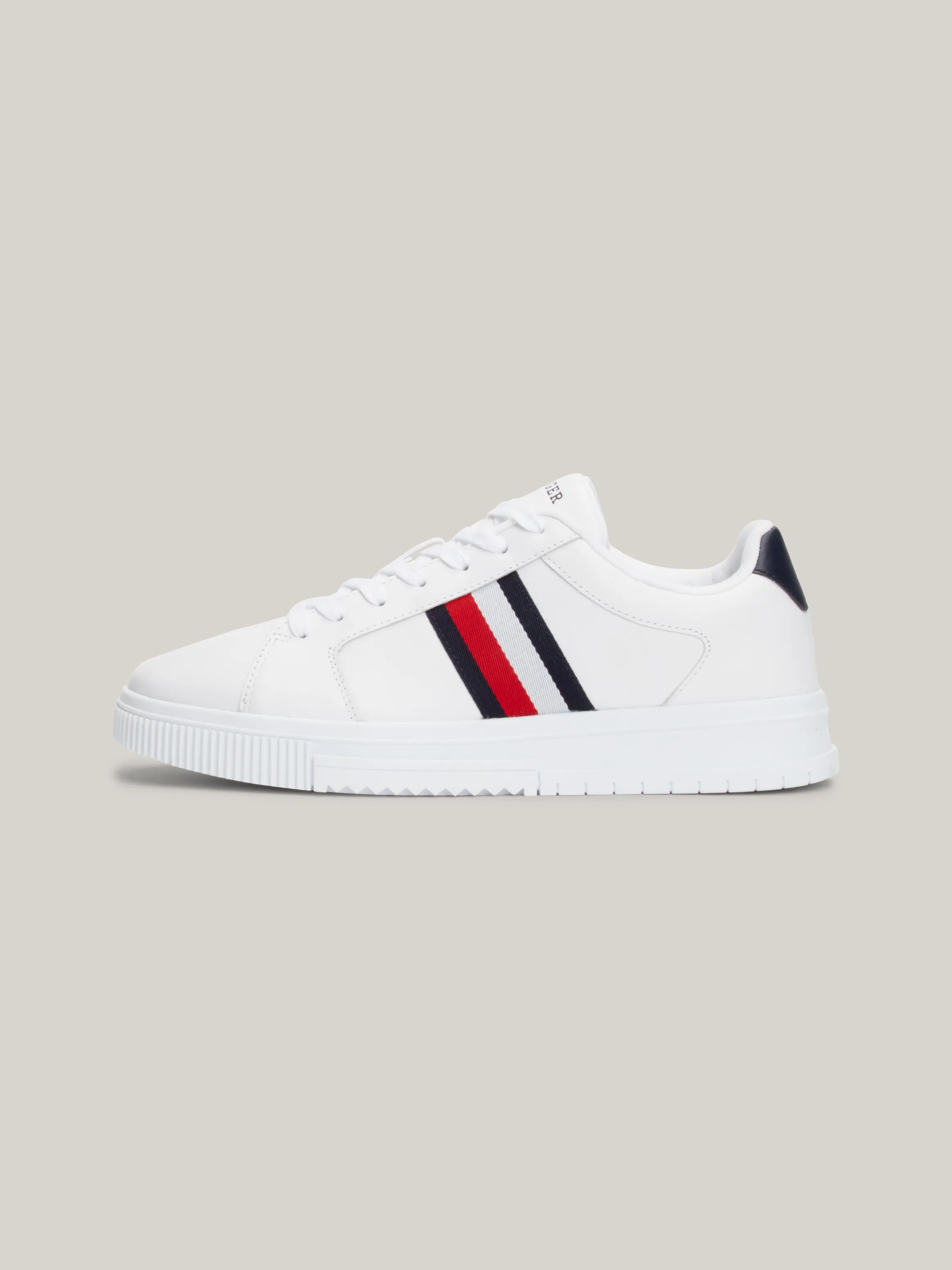 Essential Leather Signature Tape Trainers | Sneakers | Tommy Hilfiger