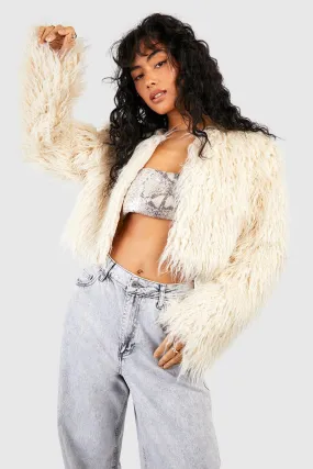 Faux Fur Cropped Jacket