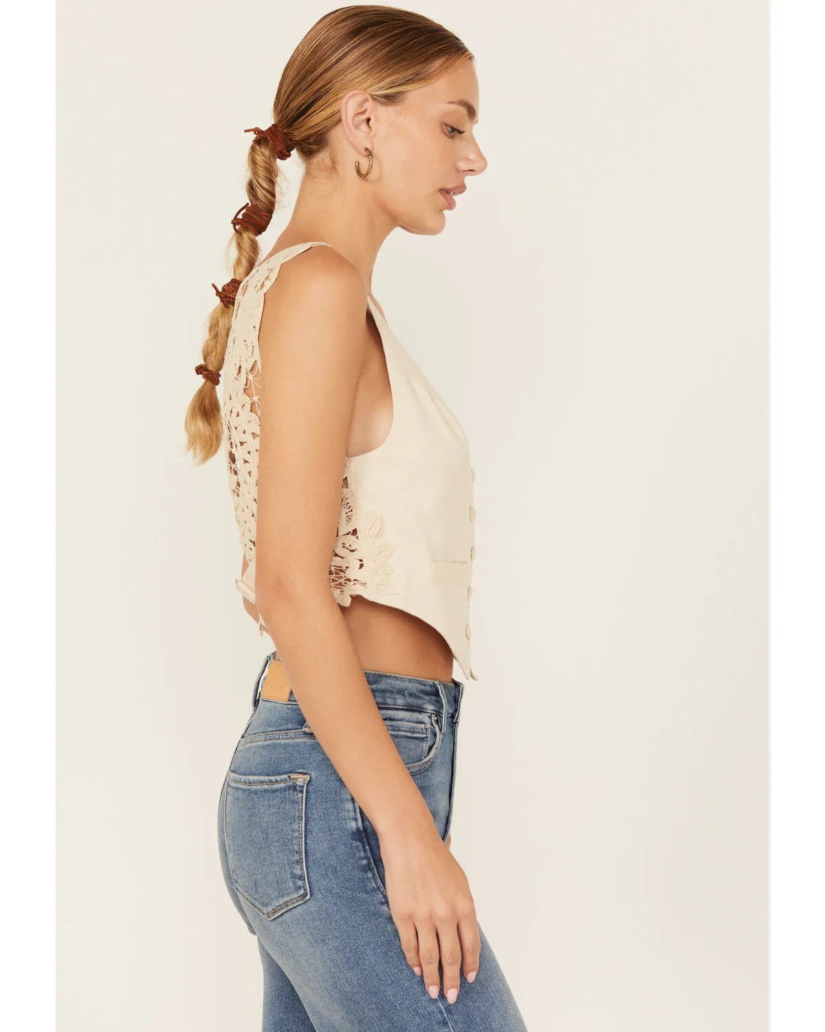 Free People Women's Bailey Crochet Vest