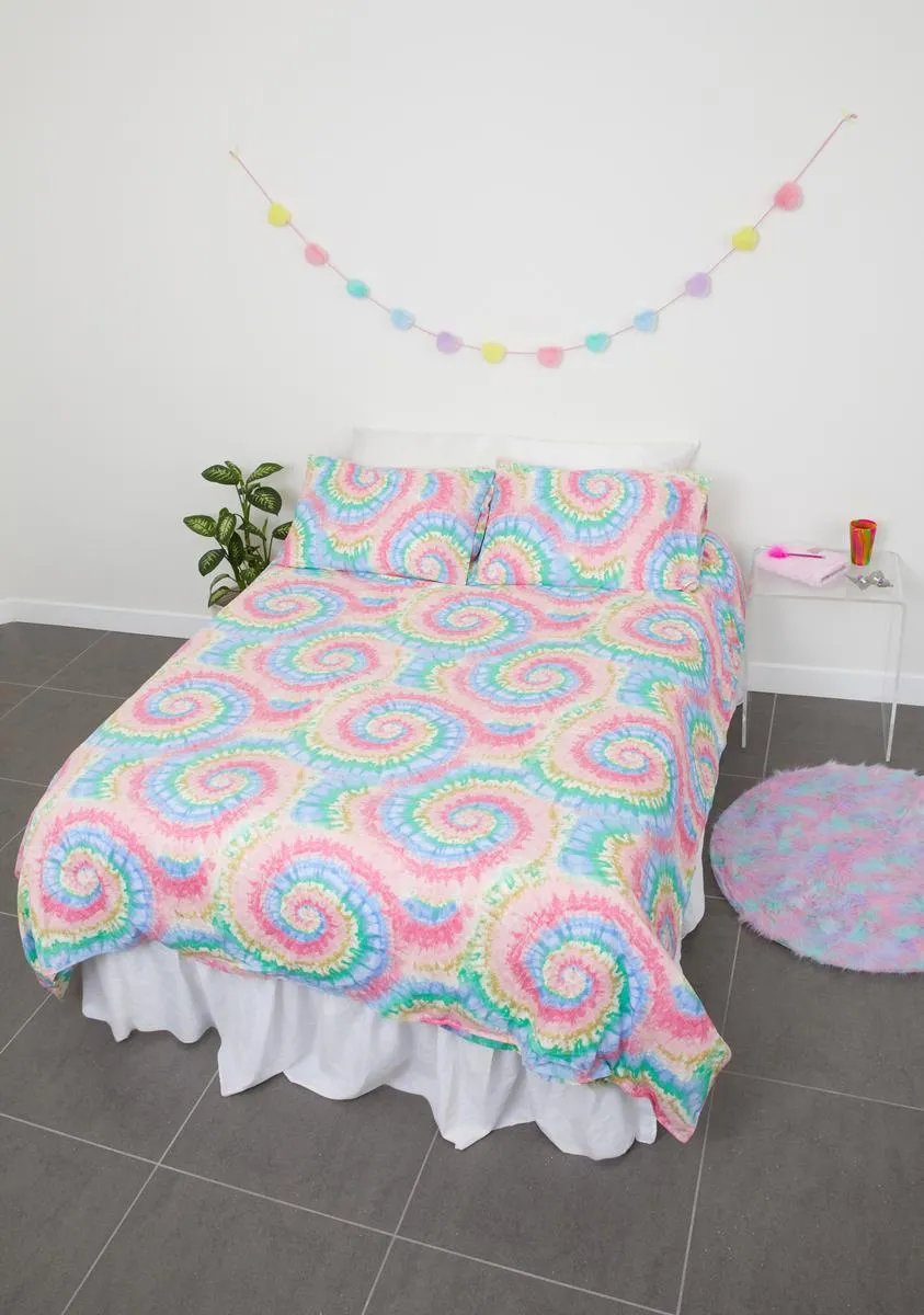 Funky Dreaming Tie Dye Duvet Cover-