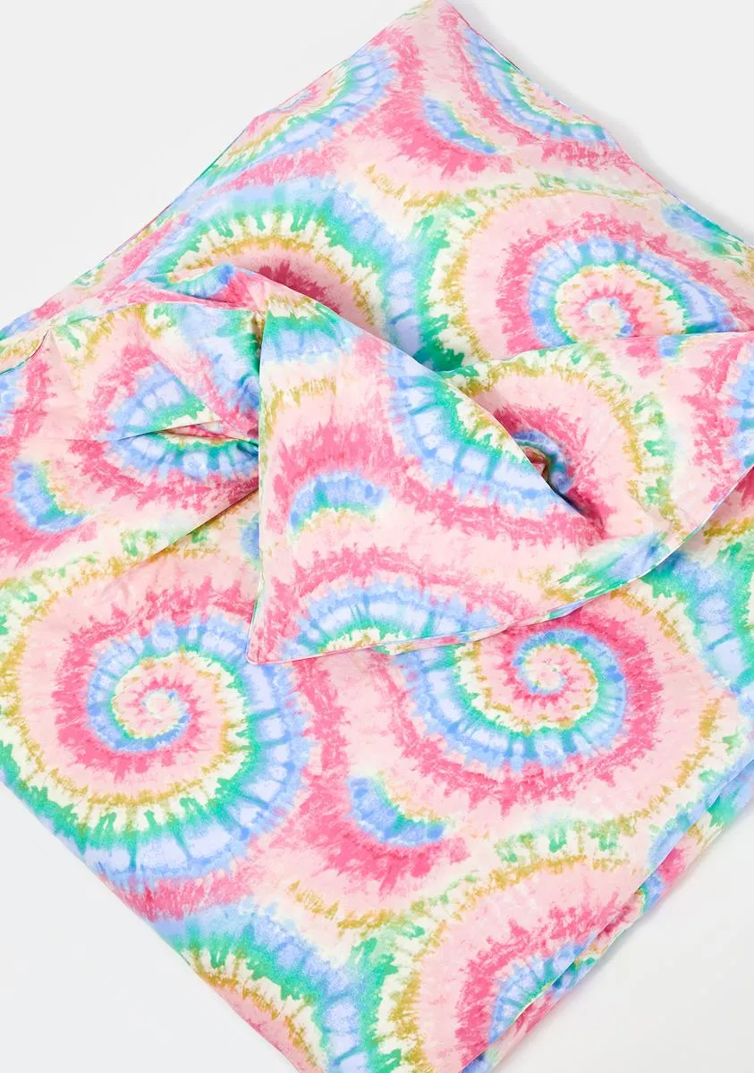 Funky Dreaming Tie Dye Duvet Cover-