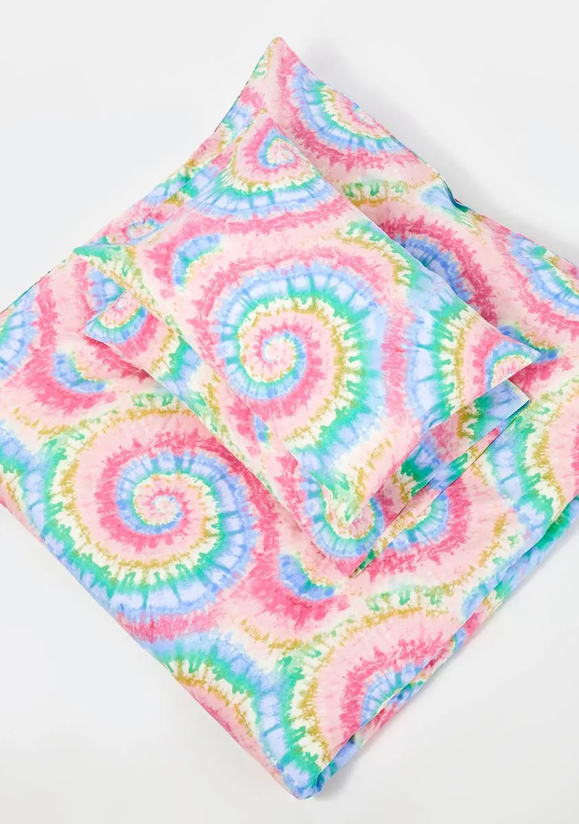 Funky Dreaming Tie Dye Duvet Cover-