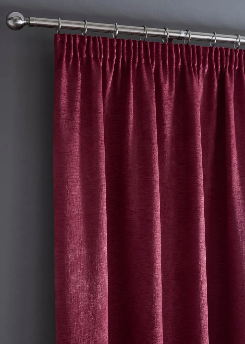 Fusion Galaxy Dim out Woven Purple Pencil Pleat Curtains