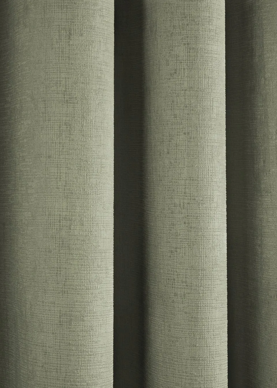 Fusion Strata Dimout Green Eyelet Curtains