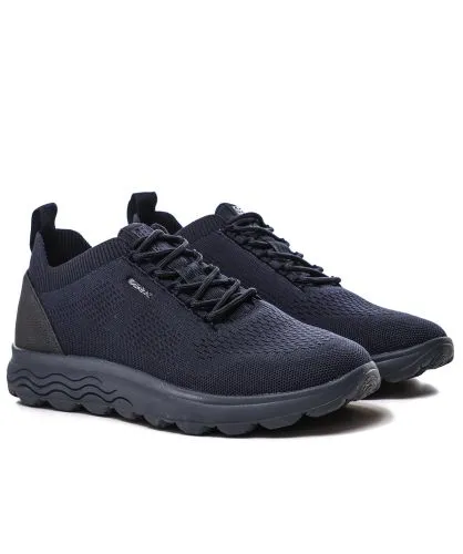 Geox Navy Knitted Spherica Trainers | Jules B