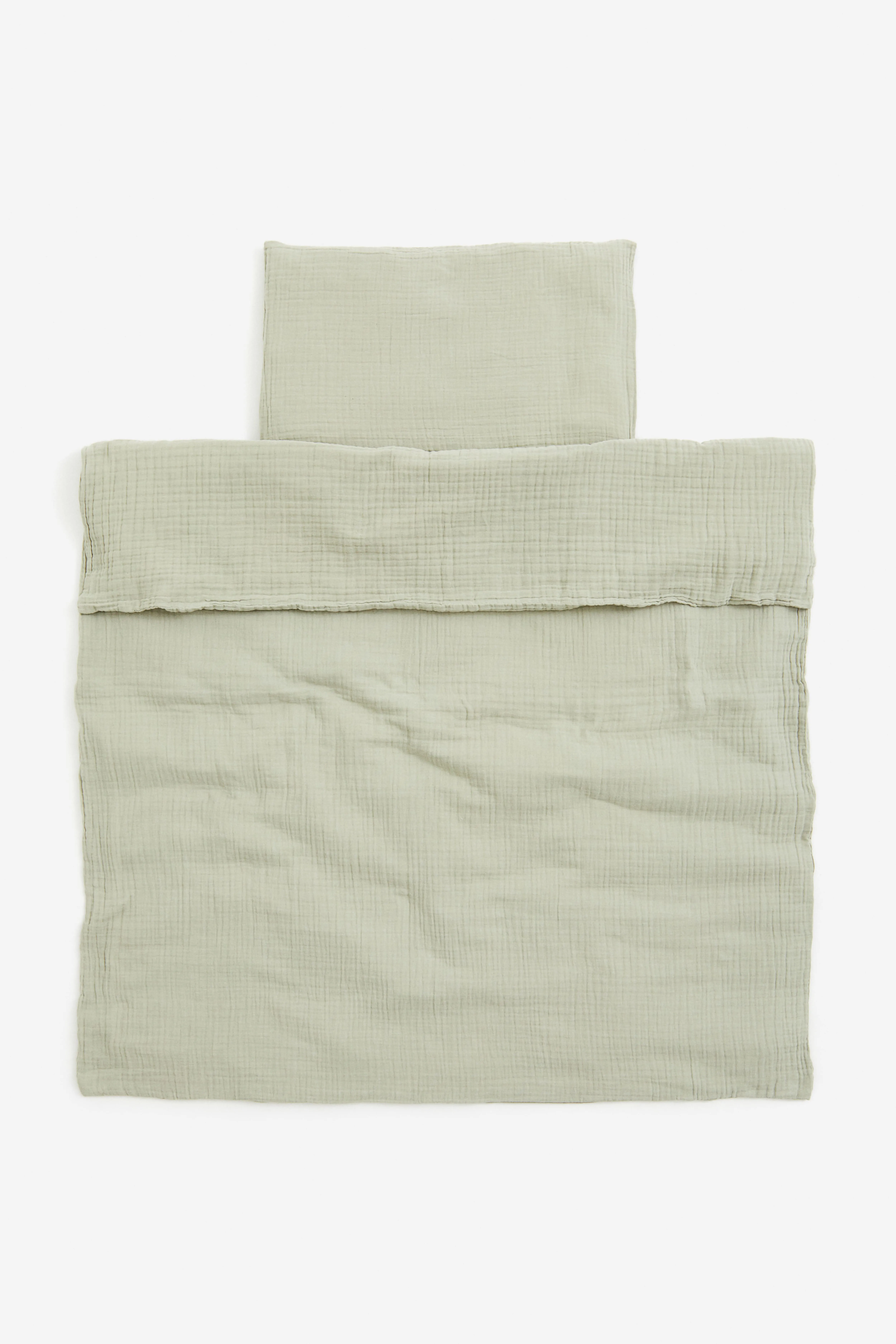 H&M Muslin Crib Duvet Cover Set