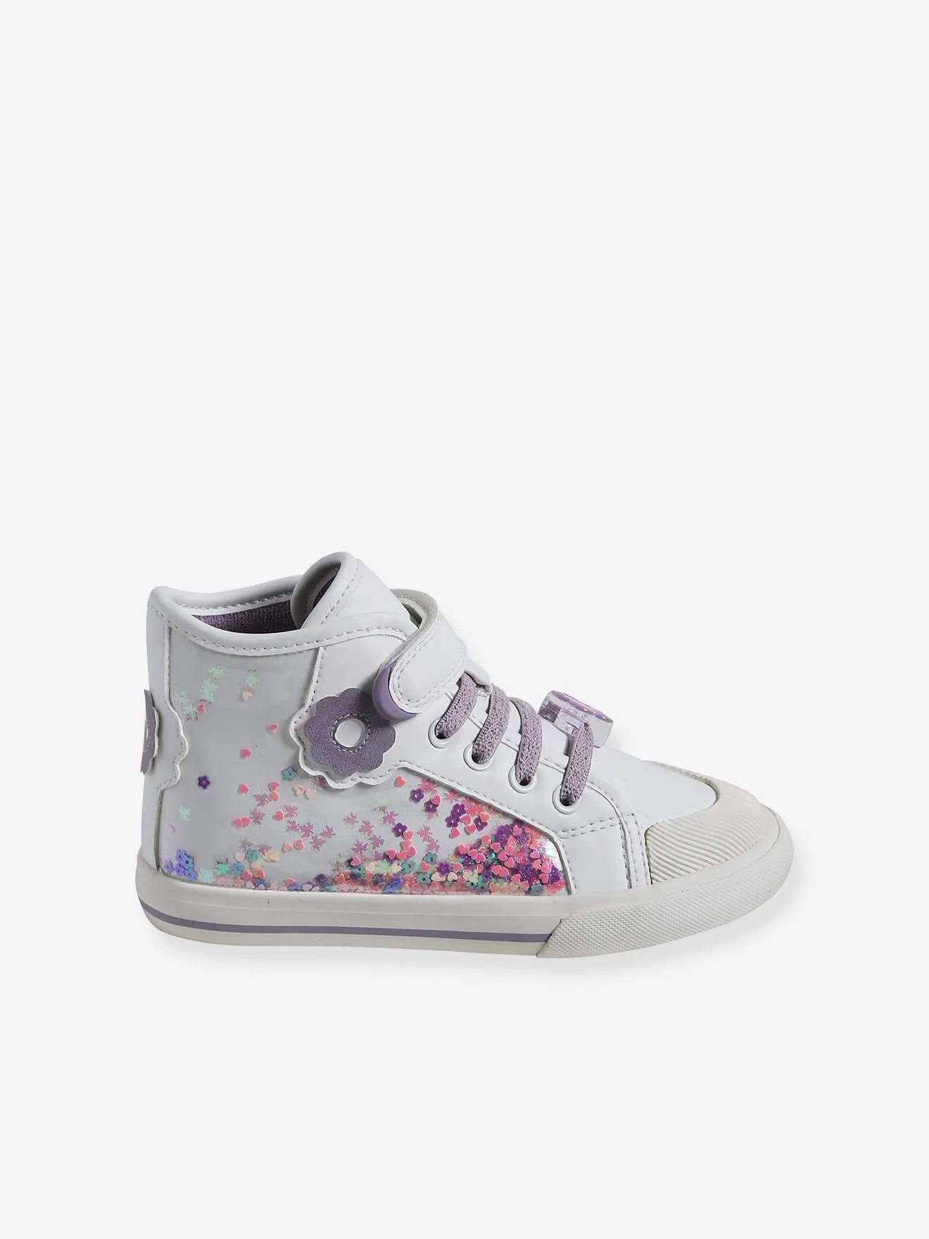 High-Top Trainers for Girls, Designed for Autonomy - white