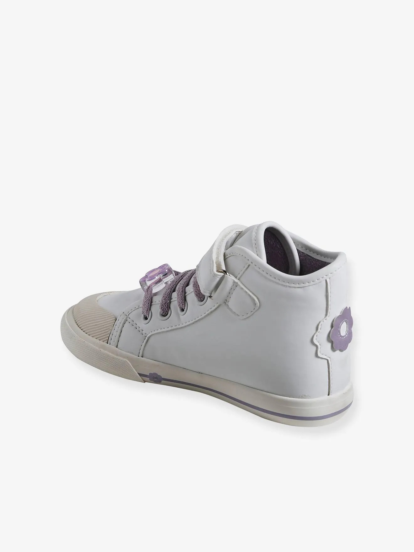 High-Top Trainers for Girls, Designed for Autonomy - white