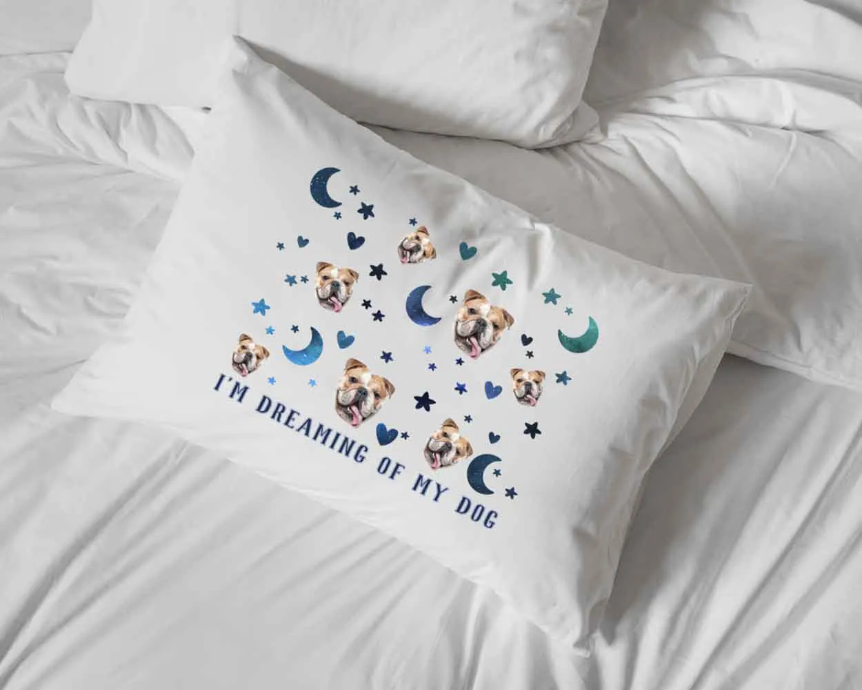 I'm Dreaming of My Dog Pillowcase with Your Dog's Photo