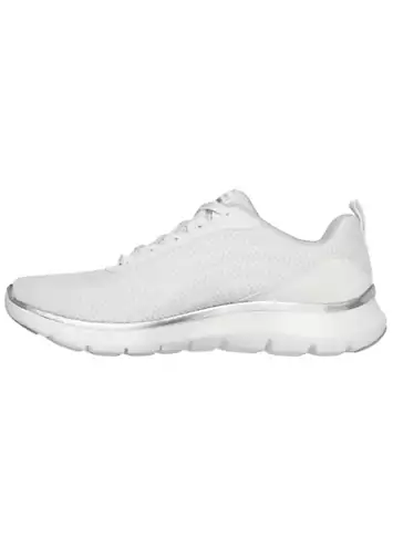 Ladies White Flex Appeal 5.0 Trainers by Skechers | Look Again