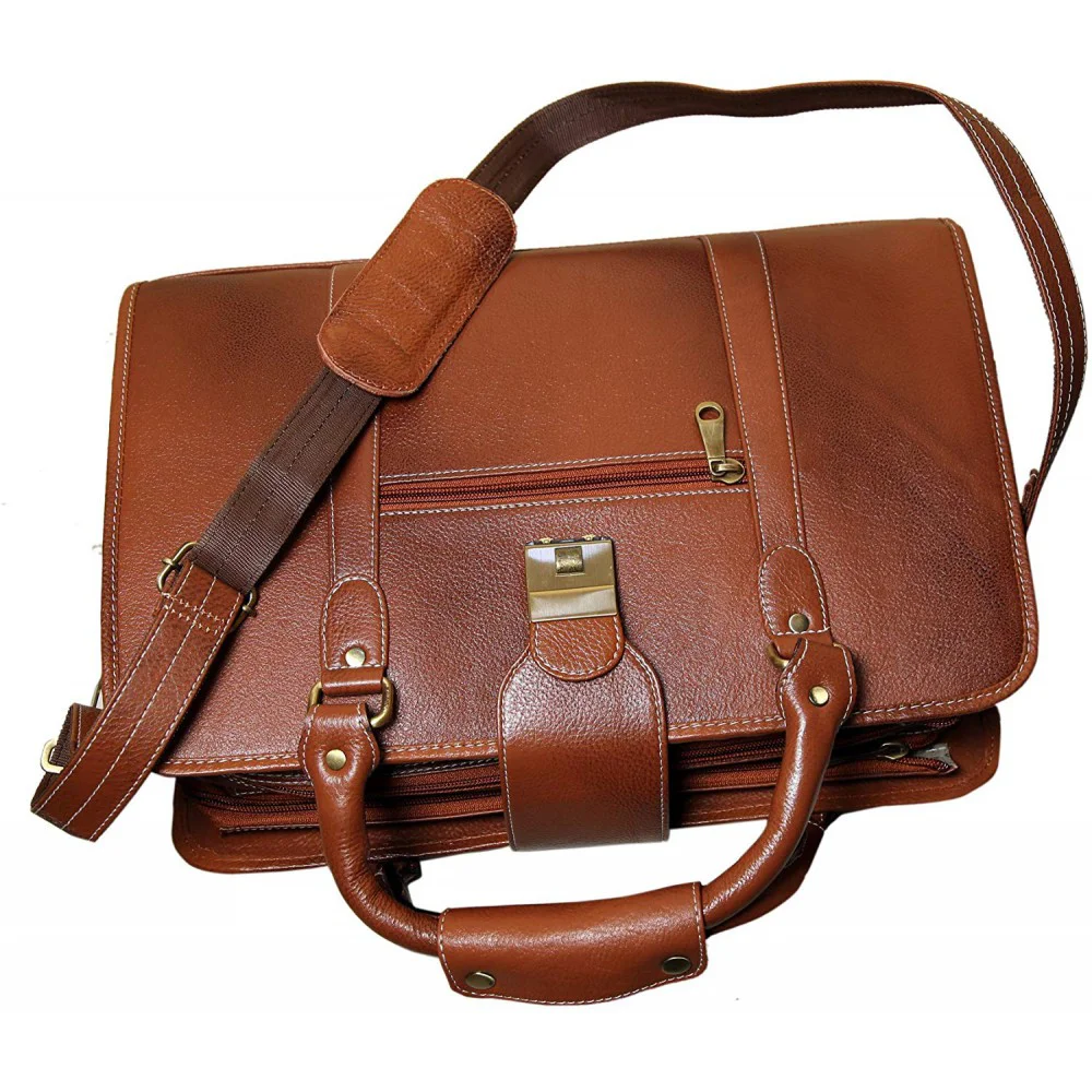 Leather Shoulder Bag(Tan)