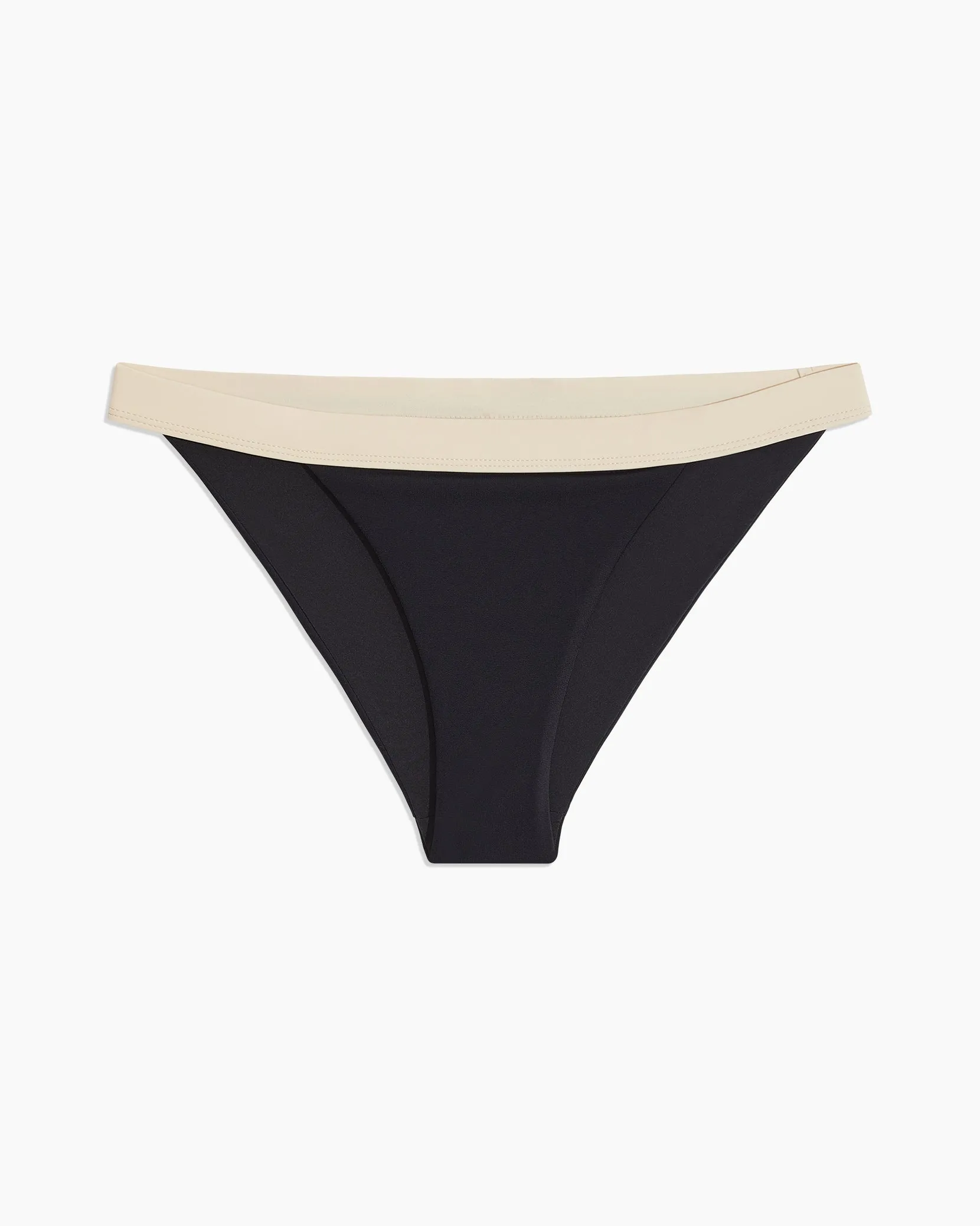 Leila Bikini Bottom | White/Black