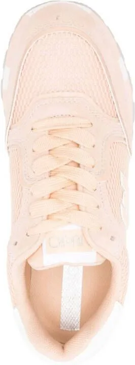 LIU JO logo-patch platform sneakers Pink